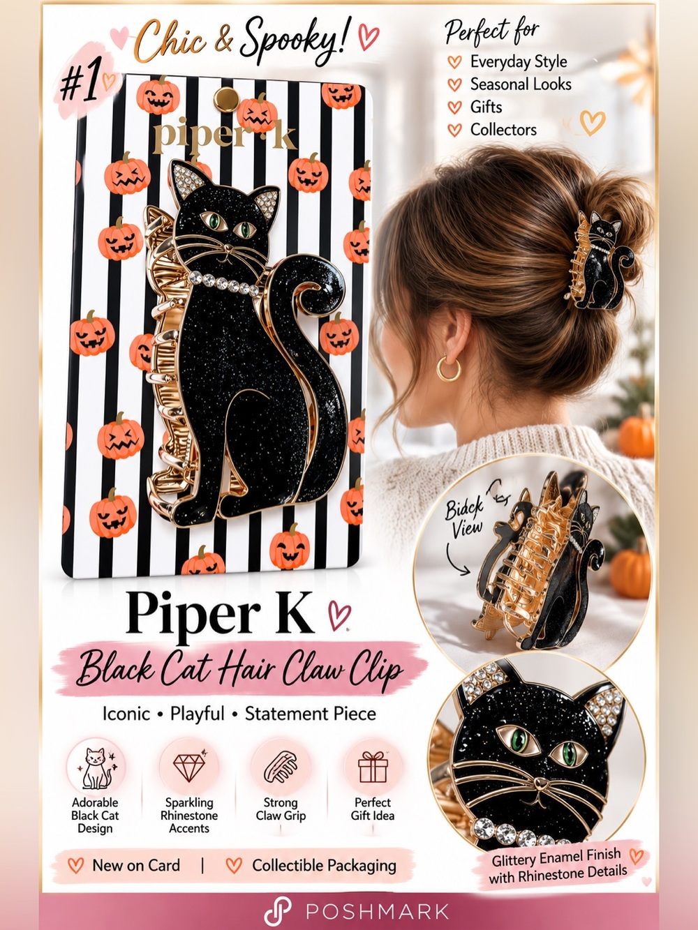 Spooky Hair Clips - Buyer Pick - Picture 2 of 6
